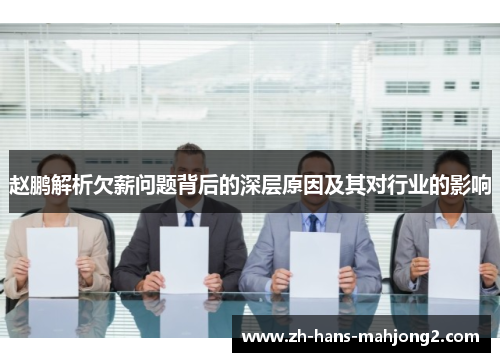 赵鹏解析欠薪问题背后的深层原因及其对行业的影响